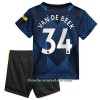 Conjunto (Camiseta+Pantalón Corto) Manchester United Donny van de Beek 34 Tercera Equipación 2021/22 - Niño